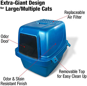 Van Ness Large Enclosed Cat Litter Pan