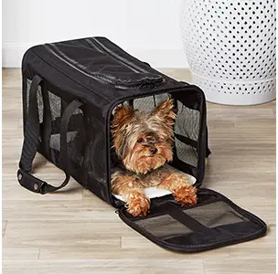 AmazonBasics Soft-Sided Mesh Pet Travel Carrier