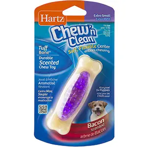 Hartz Chew ‘n Clean Bacon Flavored Dog Chew Toy