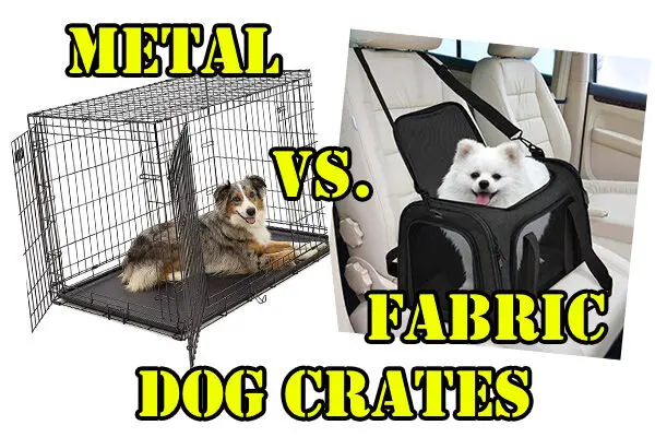 large-metal vs fabric dog crates