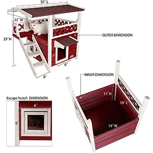 Petsfit Outdoor Cat House Dimensions