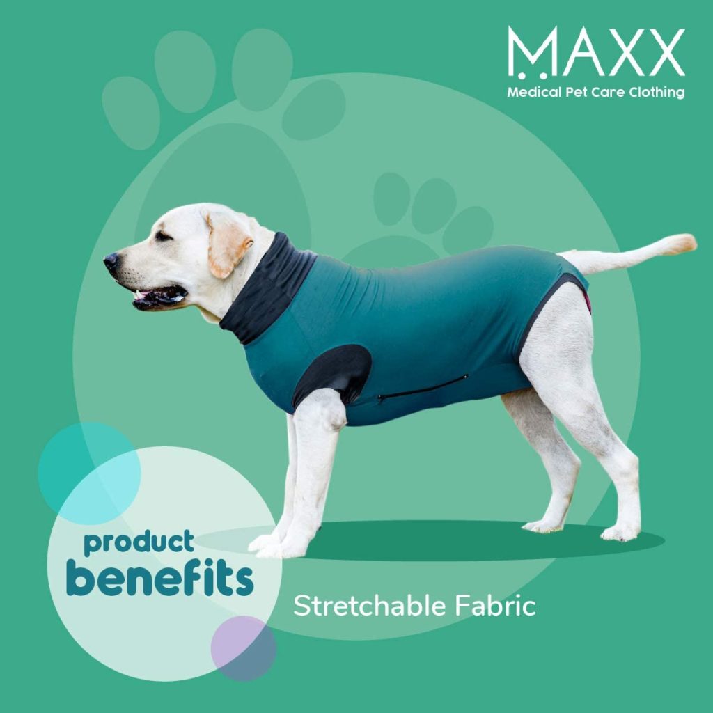 MAXX Dog Recovery Suit Stretchable Fabric