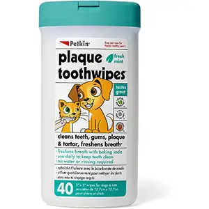 Petkin 40-Count Plaque Toothwipes