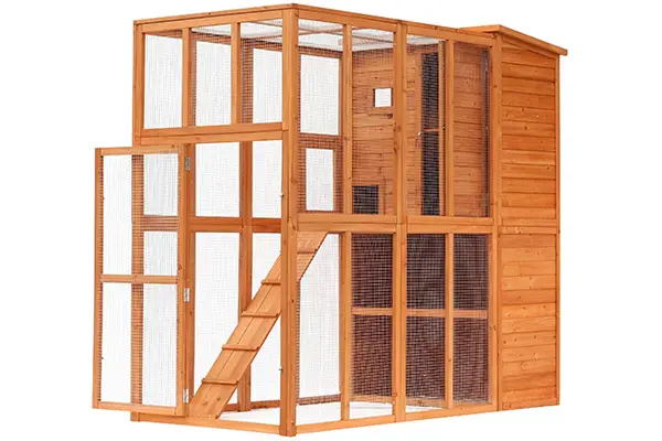 PawHut Wooden Outdoor Catio Cage