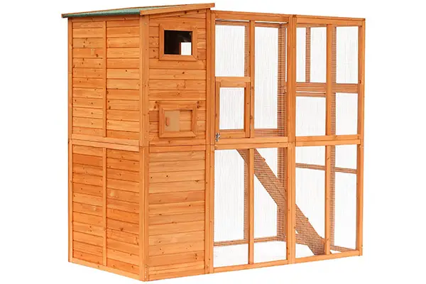 PawHut Wooden Outdoor Catio Cage