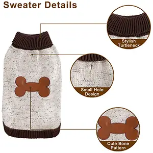 BINGPET Dog Sweater Details