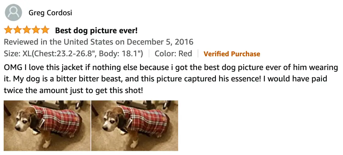 Kouser Cozy Dog Coat Review By Greg