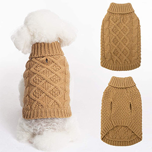 Mihachi Classic Cable Dog Sweater