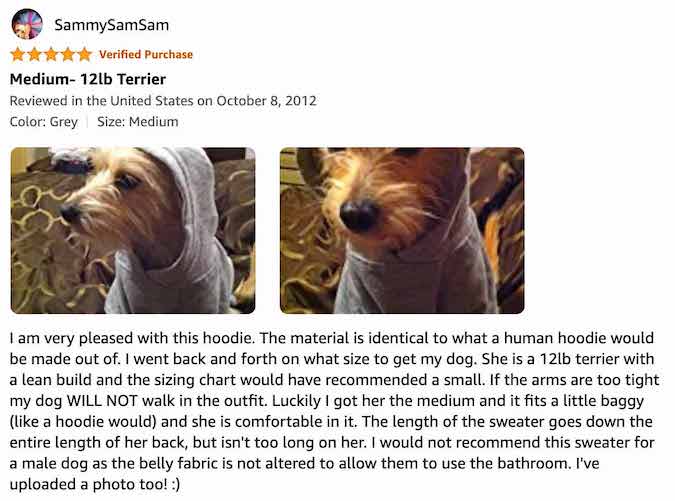 Zack and Zoey Dog Hoodie - Review By Sammy